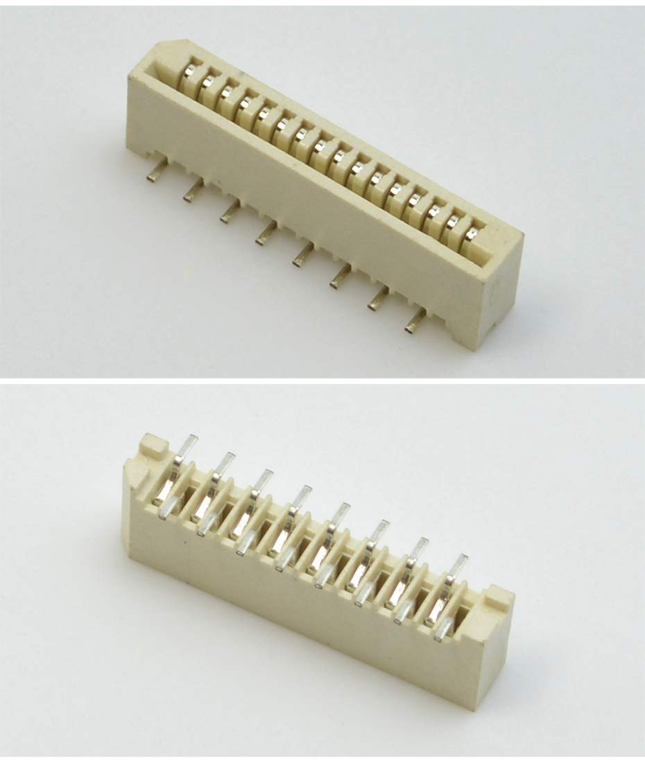 FFC/FPC扁平软排线连接器,间距1.0MM-24P 单面接后焊插件式直插,青青草手机视频