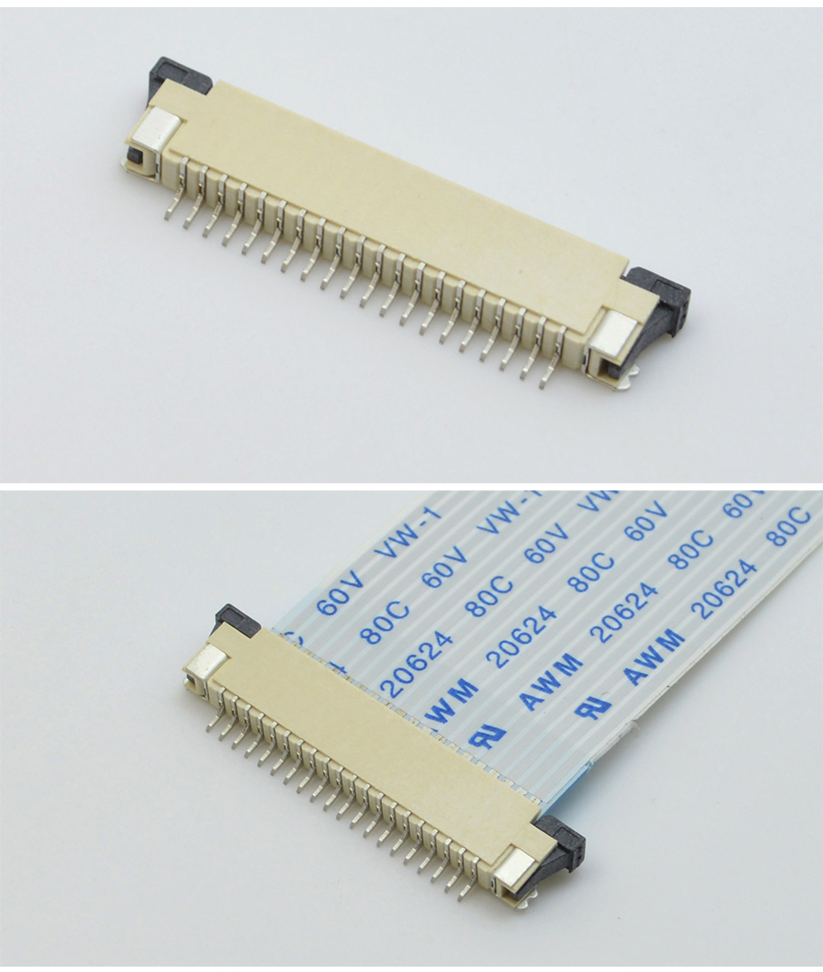 FFC软排线接插件 青青草成人在线 间距1.0MM-16p 上接拉锁