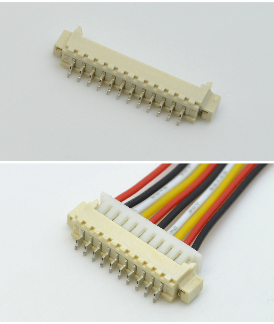 MX1.25-6P立卧式贴片插座SMT针座wafer端子接插件 条型连接器