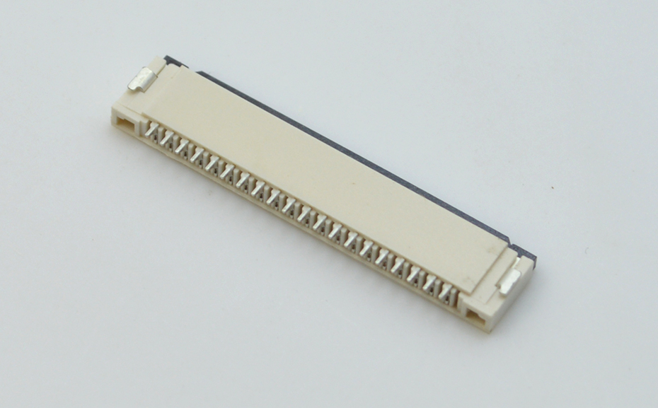 FFC/FPC插座 软排线接插件 青青草成人在线 间距1.0mm 26P 下接翻盖式