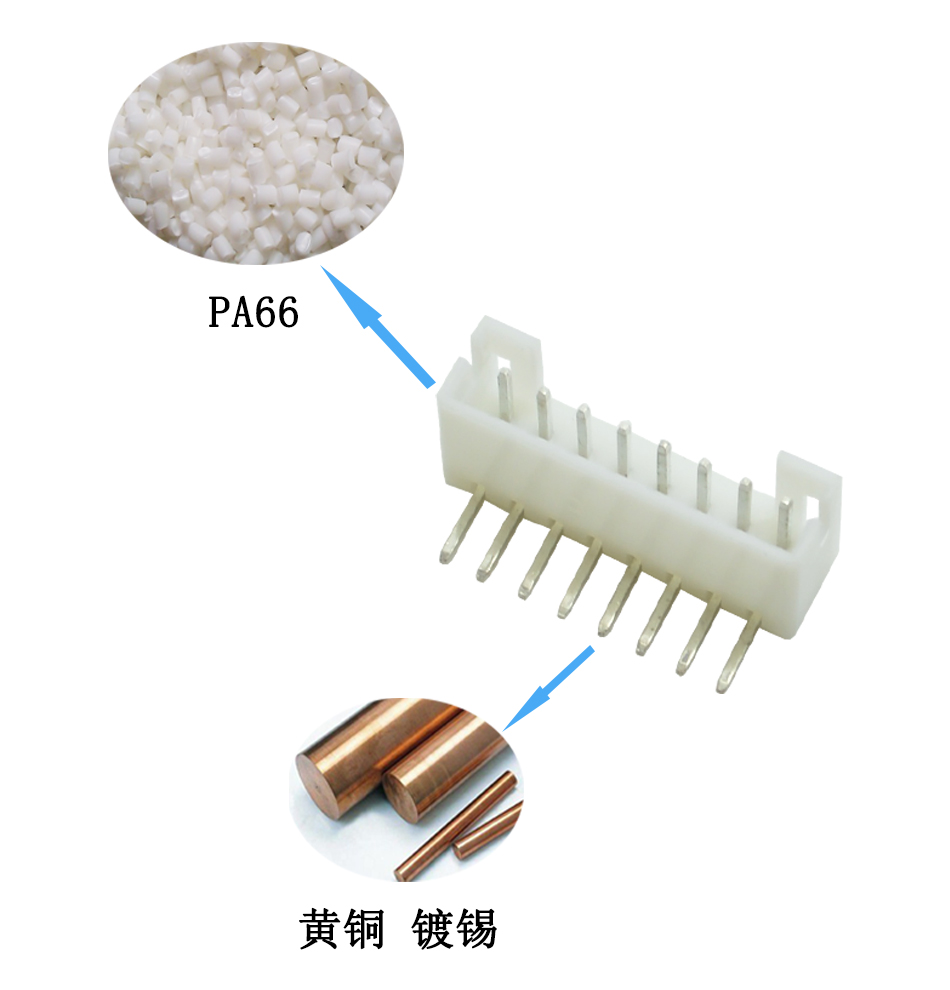 PH2.0mm间距弯针针座 7AW连接器 卧式90度插件弯脚,青青草手机视频