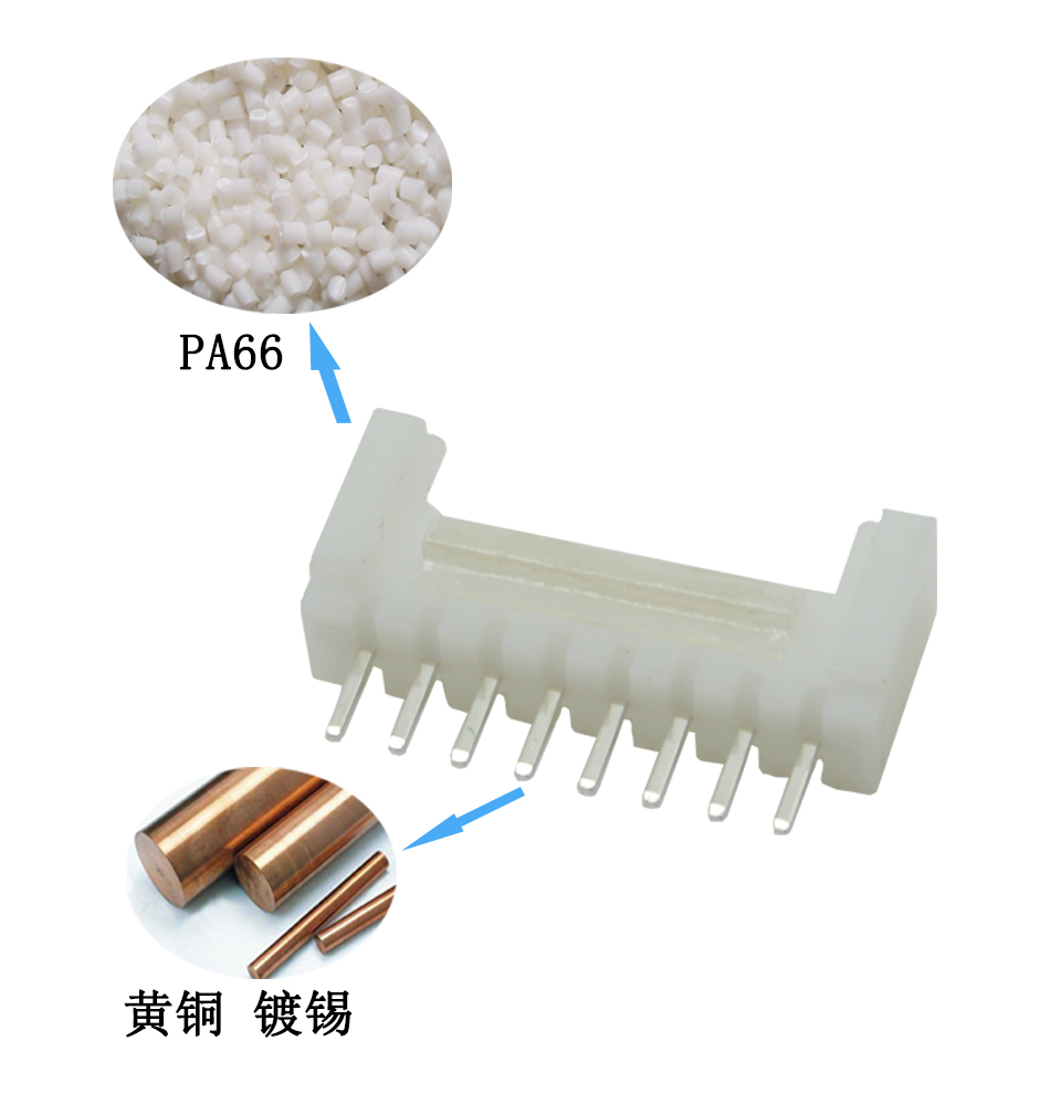 HY2.0-2A 2.0MM间距2P带扣直插针座 立式插件直针 DIP后焊式180度,青青草手机视频